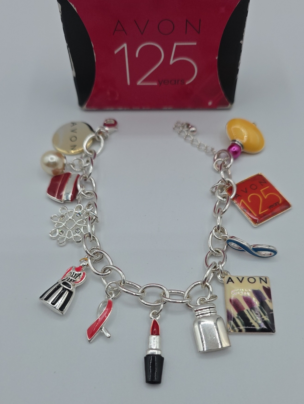 Vintage AVON 125th Anniversary Charm Bracelet
